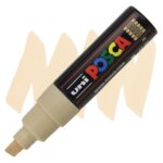 POSCA ΑΚΡΥΛΙΚΌΣ ΜΑΡΚΑΔΌΡΟΣ PC-8K, 8 MM - ΜΠΕΖ