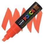 POSCA ΑΚΡΥΛΙΚΌΣ ΜΑΡΚΑΔΌΡΟΣ PC-8K, 8 MM - ΦΘΟΡΊΖΟΝ ΠΟΡΤΟΚΑΛΊ