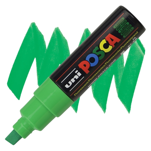 640384 POSCA ΑΚΡΥΛΙΚΌΣ ΜΑΡΚΑΔΌΡΟΣ PC-8K, 8 MM - ΦΩΣΦΟΡΊΖΟΝ ΠΡΆΣΙΝΟ - Εικόνα 1