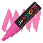 POSCA ΑΚΡΥΛΙΚΌΣ ΜΑΡΚΑΔΌΡΟΣ PC-8K, 8 MM - ΡΟΖ ΦΘΟΡΊΖΩΝ