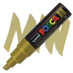 POSCA ΑΚΡΥΛΙΚΌΣ ΜΑΡΚΑΔΌΡΟΣ PC-8K, 8 MM - ΧΡΥΣΌ