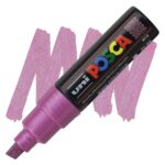 POSCA ΑΚΡΥΛΙΚΌΣ ΜΑΡΚΑΔΌΡΟΣ PC-8K, 8 MM - ΜΕΤΑΛΛΙΚΌ ΡΟΖ