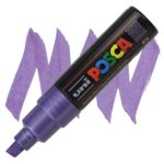 POSCA ΑΚΡΥΛΙΚΌΣ ΜΑΡΚΑΔΌΡΟΣ PC-8K, 8 MM - ΜΕΤΑΛΛΙΚΌ ΒΙΟΛΕΤΊ