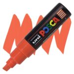 POSCA ΑΚΡΥΛΙΚΌΣ ΜΑΡΚΑΔΌΡΟΣ PC-8K, 8 MM - ΠΟΡΤΟΚΑΛΊ