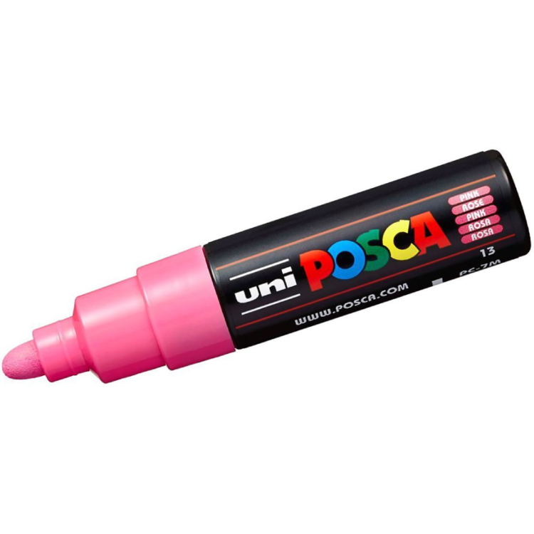 661108 POSCA ΑΚΡΥΛΙΚΟΣ ΜΑΡΚΑΔΟΡΟΣ PC-7M - ΡΟΖ - Εικόνα 1