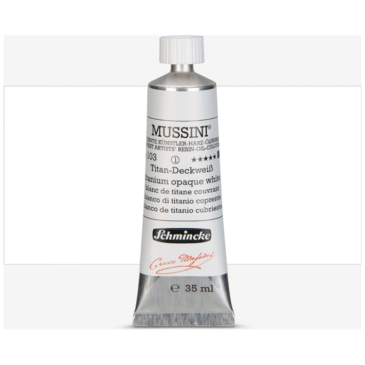 395103 SCHMINCKE ΛΑΔΟΜΠΟΓΙΆ 35 ML MUSSINI ΤΙΤΆΝΙΟ ΑΔΙΑΦΑΝΈΣ ΛΕΥΚΌ - Εικόνα 1