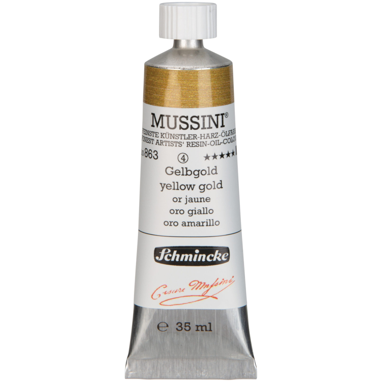 SCHMINCKE ΛΑΔΟΜΠΟΓΙΑ 35 ML MUSSINI ΚΙΤΡΙΝΟ ΧΡΥΣΟ - Εικόνα 1