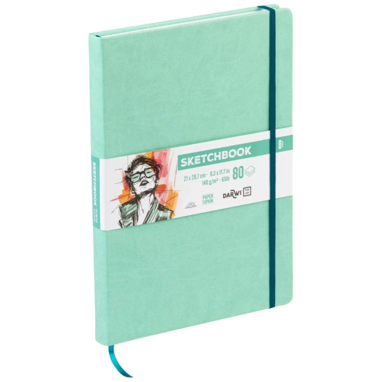 DARWI DFY SKETCHBOOK A4 80L 140G ΠΡΆΣΙΝΟ ΤΗΣ ΜΈΝΤΑΣ DF80021290003C - Εικόνα 2