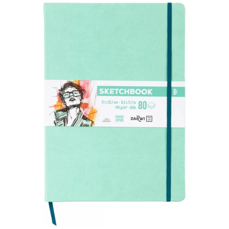 DARWI DFY SKETCHBOOK A4 80L 140G ΠΡΆΣΙΝΟ ΤΗΣ ΜΈΝΤΑΣ DF80021290003C - Εικόνα 1