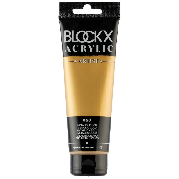 982163 BLOCKX ΑΚΡΥΛΙΚΟ ΧΡΩΜΑ ΜΕΤΑΛΛΙΚΟ ΧΡΥΣΟ 120ML 60050BXC - Εικόνα 1