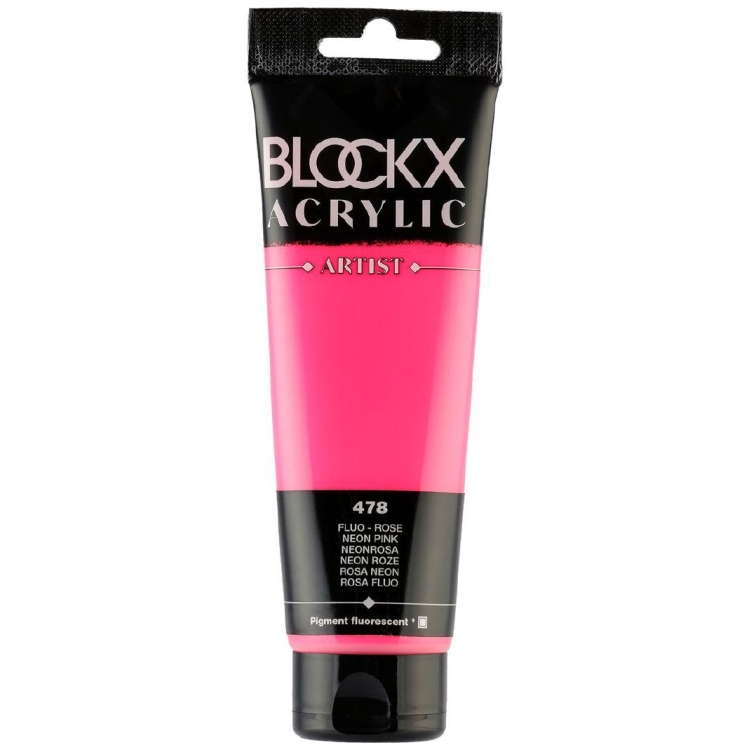982199 BLOCKX ΑΚΡΥΛΙΚΟ ΧΡΩΜΑ FLUO PINK 120ML 60478BXC - Εικόνα 1