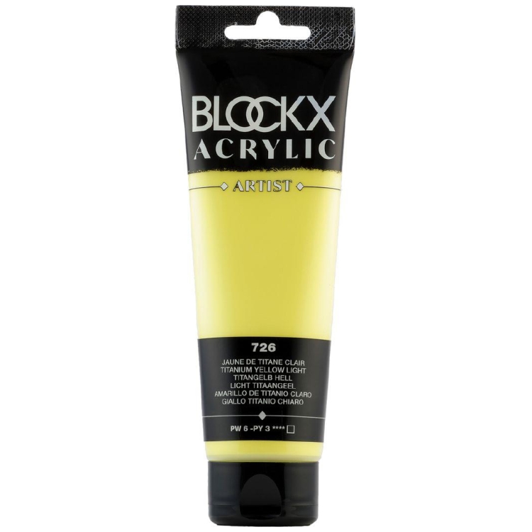 BLOCKX ΑΚΡΥΛΙΚΟ ΧΡΩΜΑ ΑΝΟΙΧΤΟ ΤΙΤΑΝΙΟ ΚΙΤΡΙΝΟ 120ML 60726BXC - Εικόνα 1