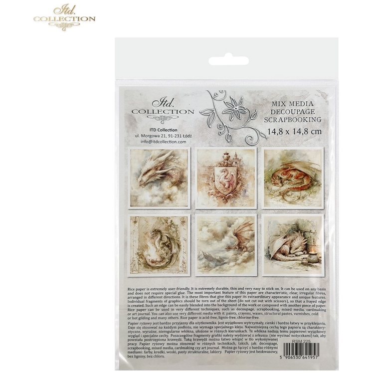 ITD COLLECTION MINI ΡΙΖΟΧΑΡΤΟ K-CT 6ΤΜΧ 14.8X14.8CM - RSM225 - Εικόνα 7