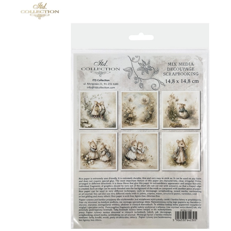 ITD COLLECTION MINI ΡΙΖΟΧΑΡΤΟ K-CT 6ΤΜΧ 14.8X14.8CM - RSM236 - Εικόνα 8