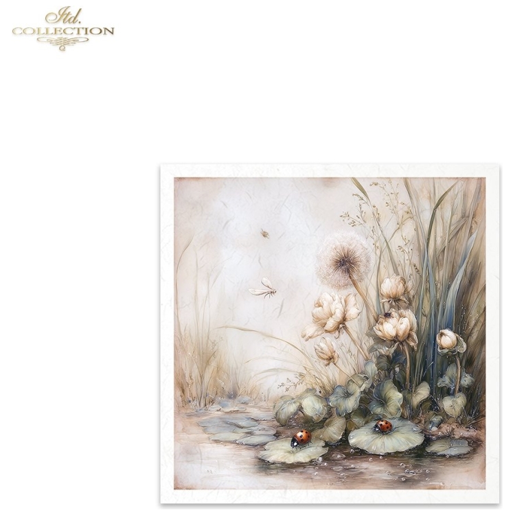 ITD COLLECTION MINI ΡΙΖΟΧΑΡΤΟ K-CT 6ΤΜΧ 14.8X14.8CM - RSM239 - Εικόνα 2