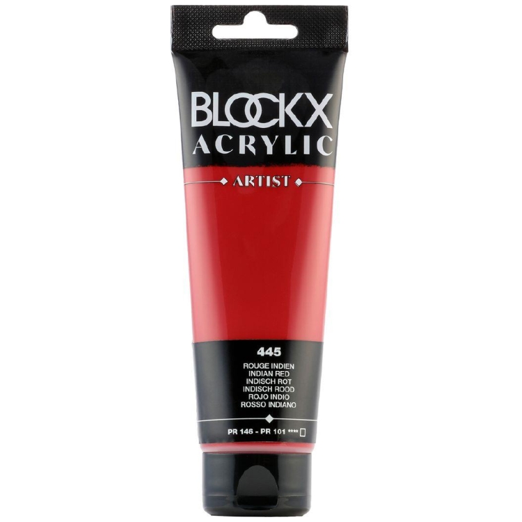 W2989424_30 BLOCKX ΑΚΡΥΛΙΚΟ ΧΡΩΜΑ ΙΝΔΙΚΟ ΚΟΚΚΙΝΟ 120ML 60445BXC - Εικόνα 1